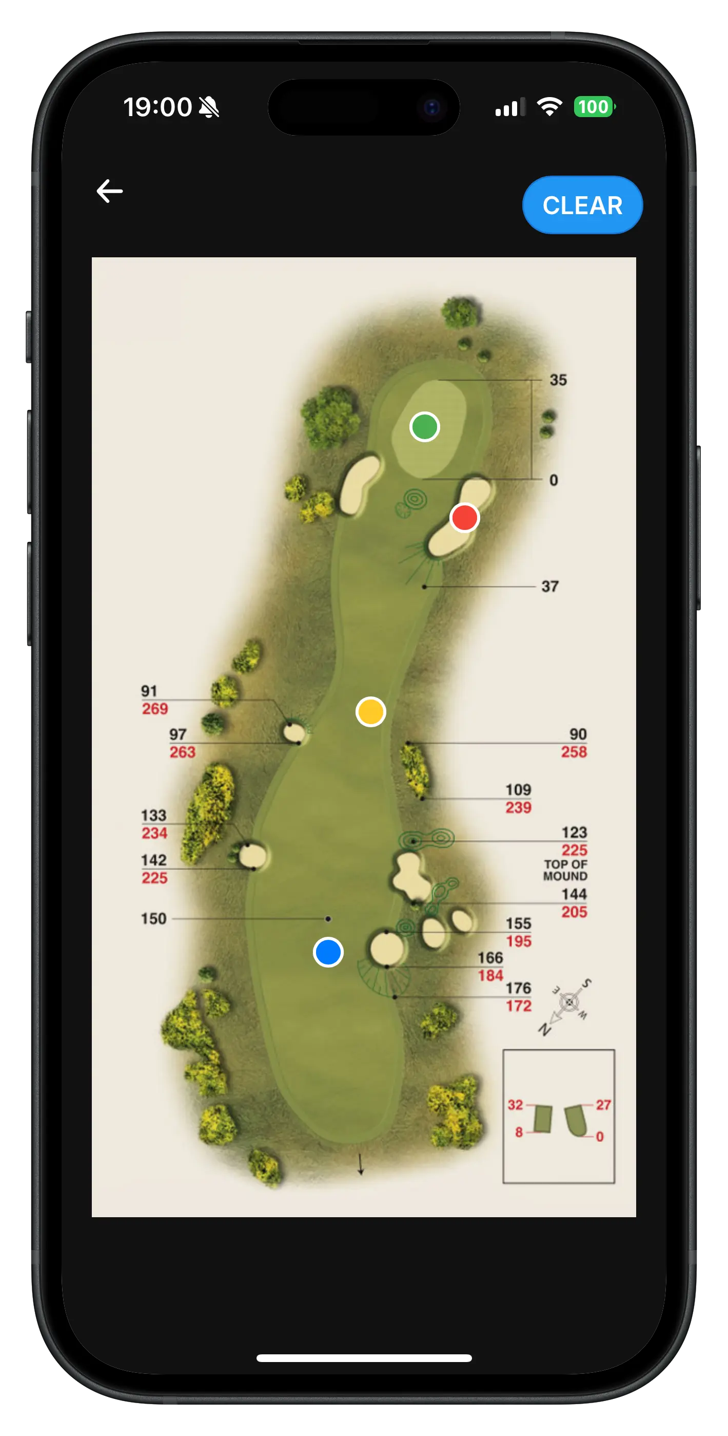 Golf map view