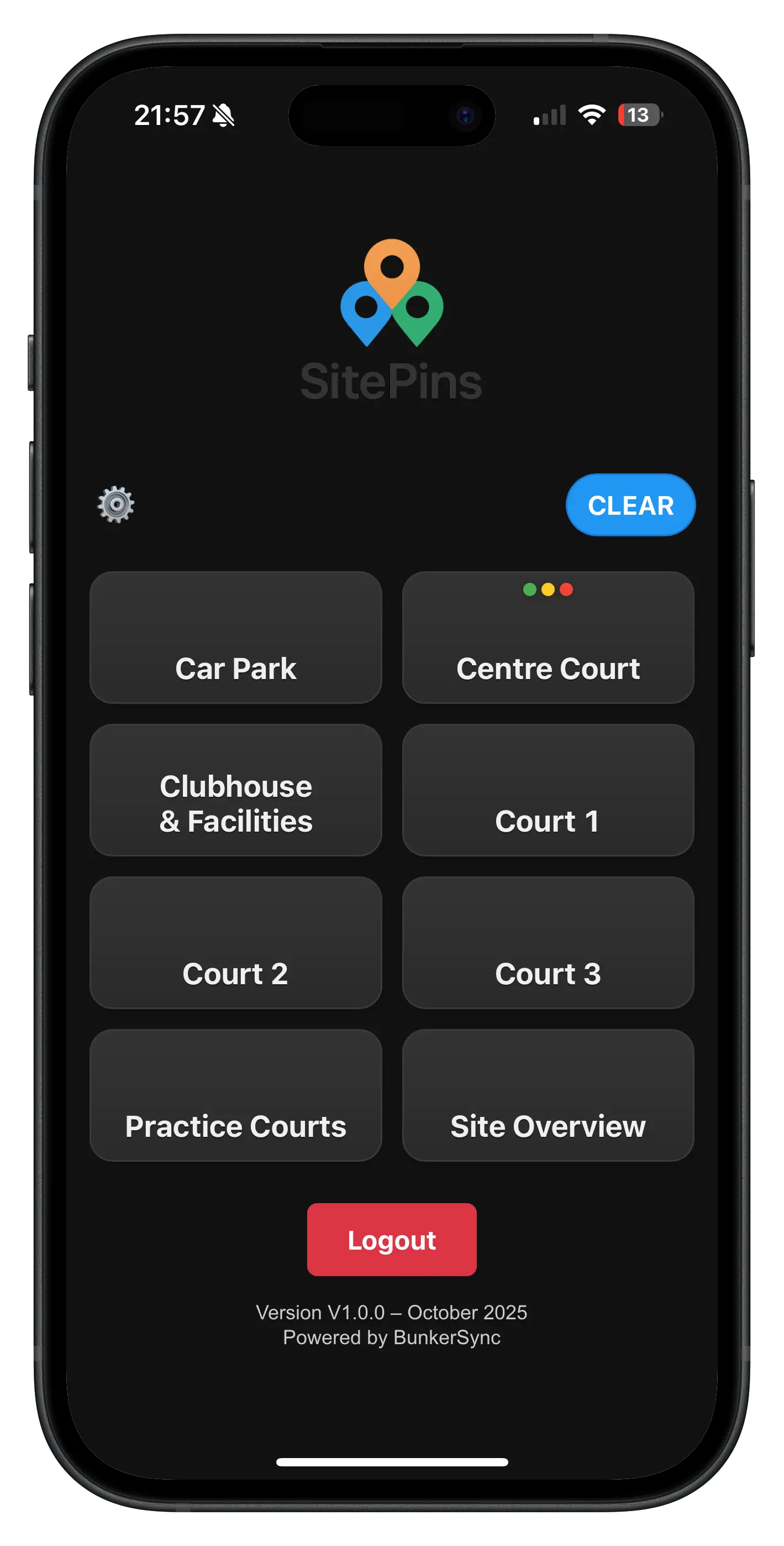 Home tiles screen